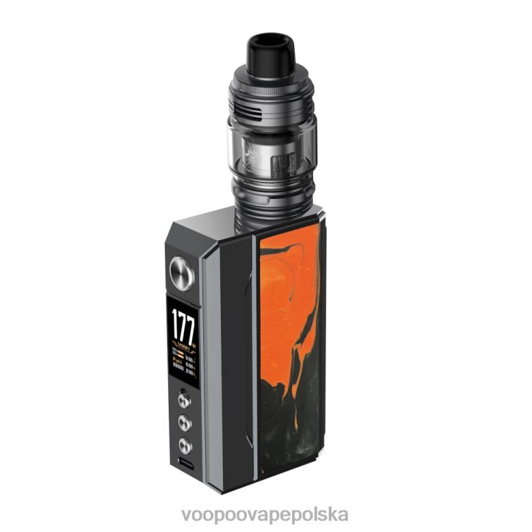 gun metal + tropikalna pomarańcza